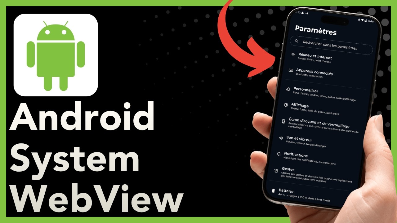 Comment activer Android System WebView - YouTube