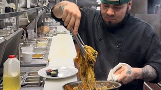 Cooking with the rooster🐓 beef teriyaki noodles stir fry🫡