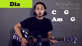 Chord Gampang (Dia - Anji) by Arya Nara (Tutorial Gitar) Untuk Pemula chords