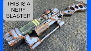 I built a custom fallout laser rifle from a nerf blaster!