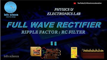 Full wave rectifier || Calculate Ripple factor #practicalexam