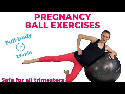 गर्भावस्था गेंद व्यायाम