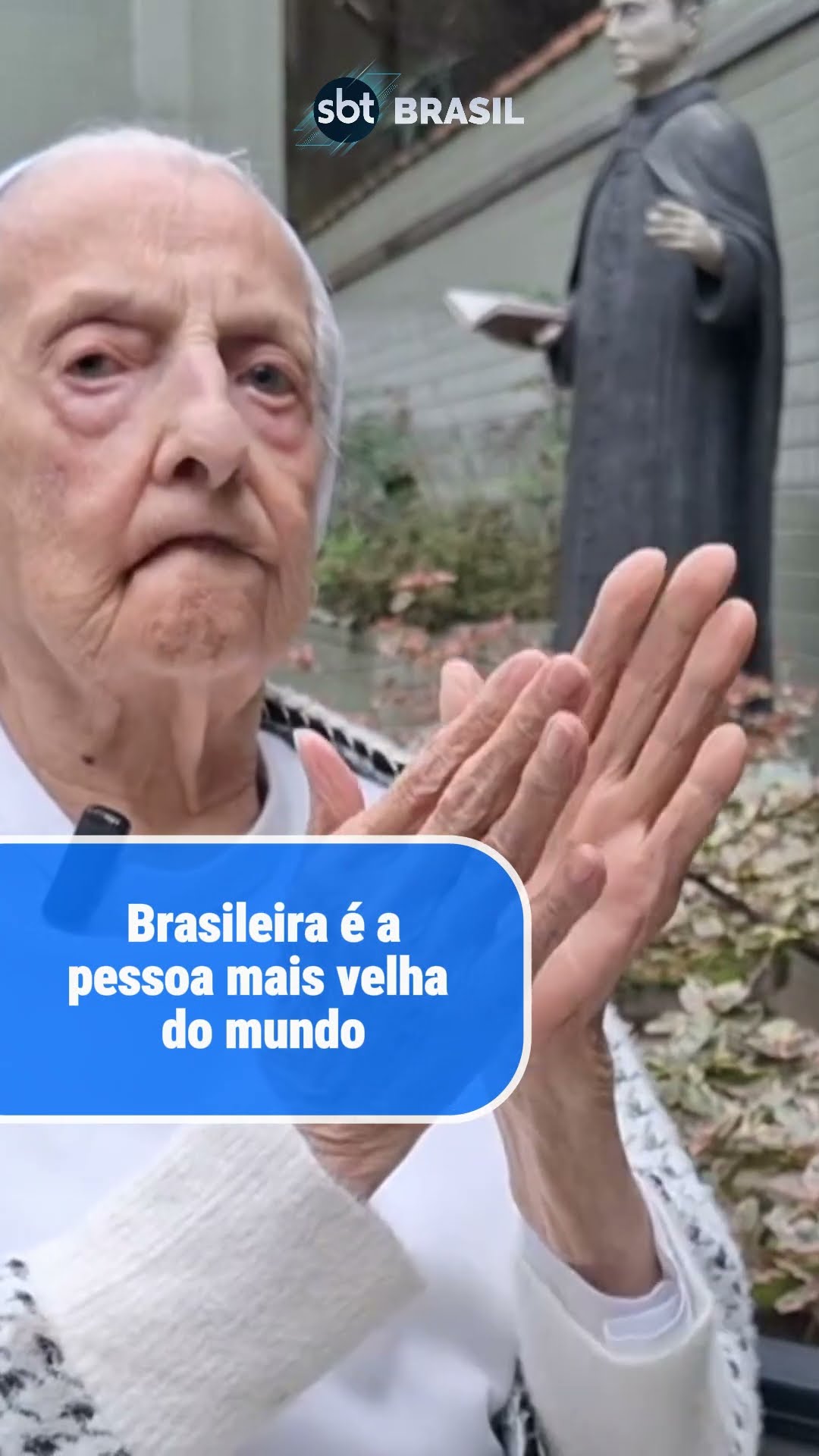 Freira brasileira do RS se torna a pessoa mais velha do mundo, diz instituto | SBT Brasil (04/01/25)