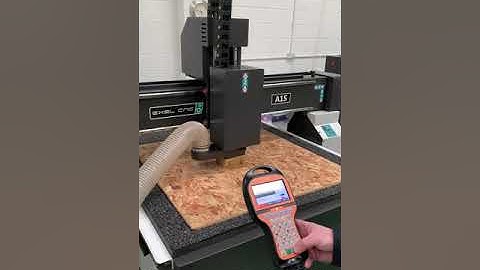 Exel CNC A1S CNC Router cutting 1/2” osb board