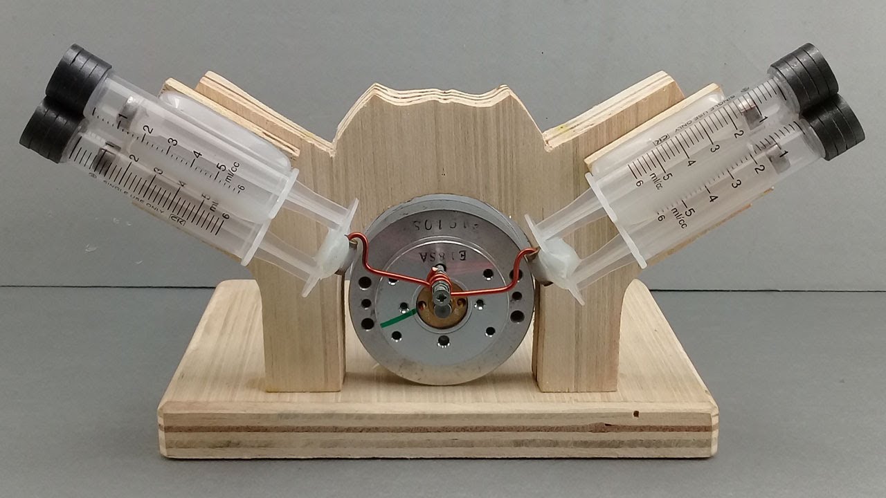 Use Free Energy / Four Cylinder Engine 100% Working