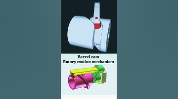 Barrel Cam Rotary Motion Mechanism। #automobile #automotive #engineering #shorts