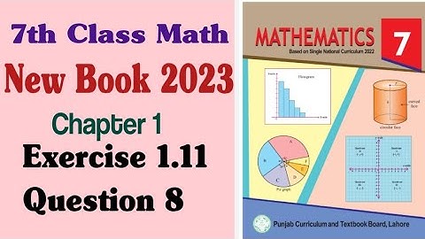 Exercise 1.11 Question 8-7th class math new book 2023 chapter 1 exercise 1.11