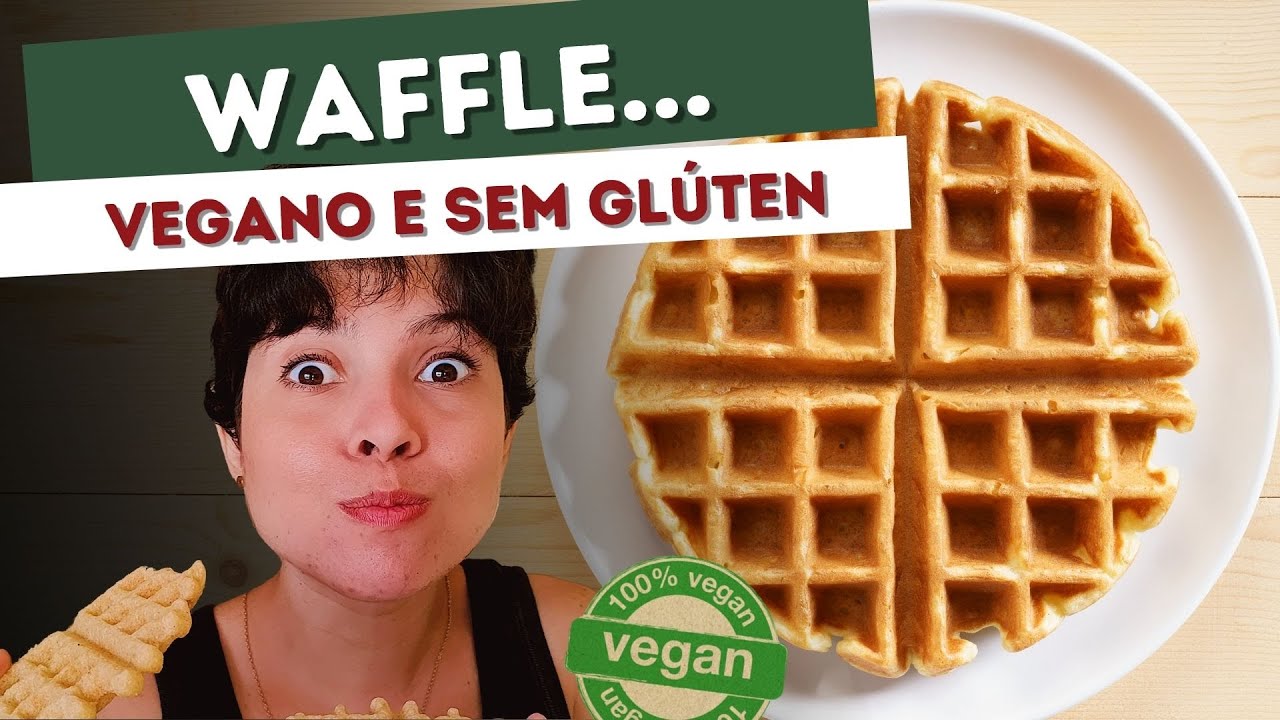 🌿 WAFFLE Vegano e Sem Glúten