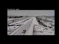 Light traffic on snowy I-80 east of Elko