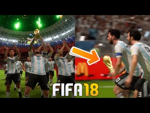 FIFA 18 World Cup Final Winning Moments And Celebration | Messi Lifting World Cup 2018 Russia