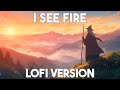 I see fire from the hobbit but its a chill lofi beat 1 hour  lotr lofi