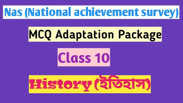 Nas Class 10 history mcq answers | mcq adaptation package | National achievement survey