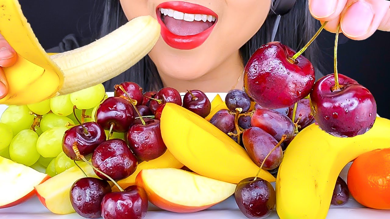 ASMR FRUITS RELAXING EATING SOUNDS | ASMR PHAN