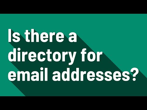 Is there a directory for email addresses?