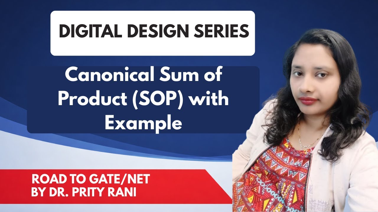 Lec 23: Canonical Sum of Product (SOP) with Example