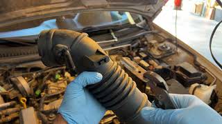 Athlete Statistics 2001 Mazda Protege Air Intake Hose installation | Idle hesitation and ripped hose