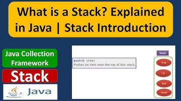 What is a Stack? Explained in Java | Stack Introduction | Java Collection Framework