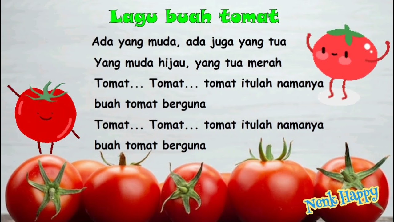 lagu Buah tomat dan lirik