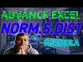 NORM.S.DIST with IF Statistical Function in Advance Excel in Hindi @apnadigitaladvancecomputeretah
