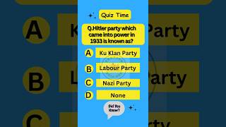 Quiz on World 🌎 History || Quiz on Gk || Questions and Answers || GK Questions || NCERT #quiz #gk screenshot 4