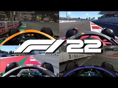 F1 22: Every Track and Car onboard