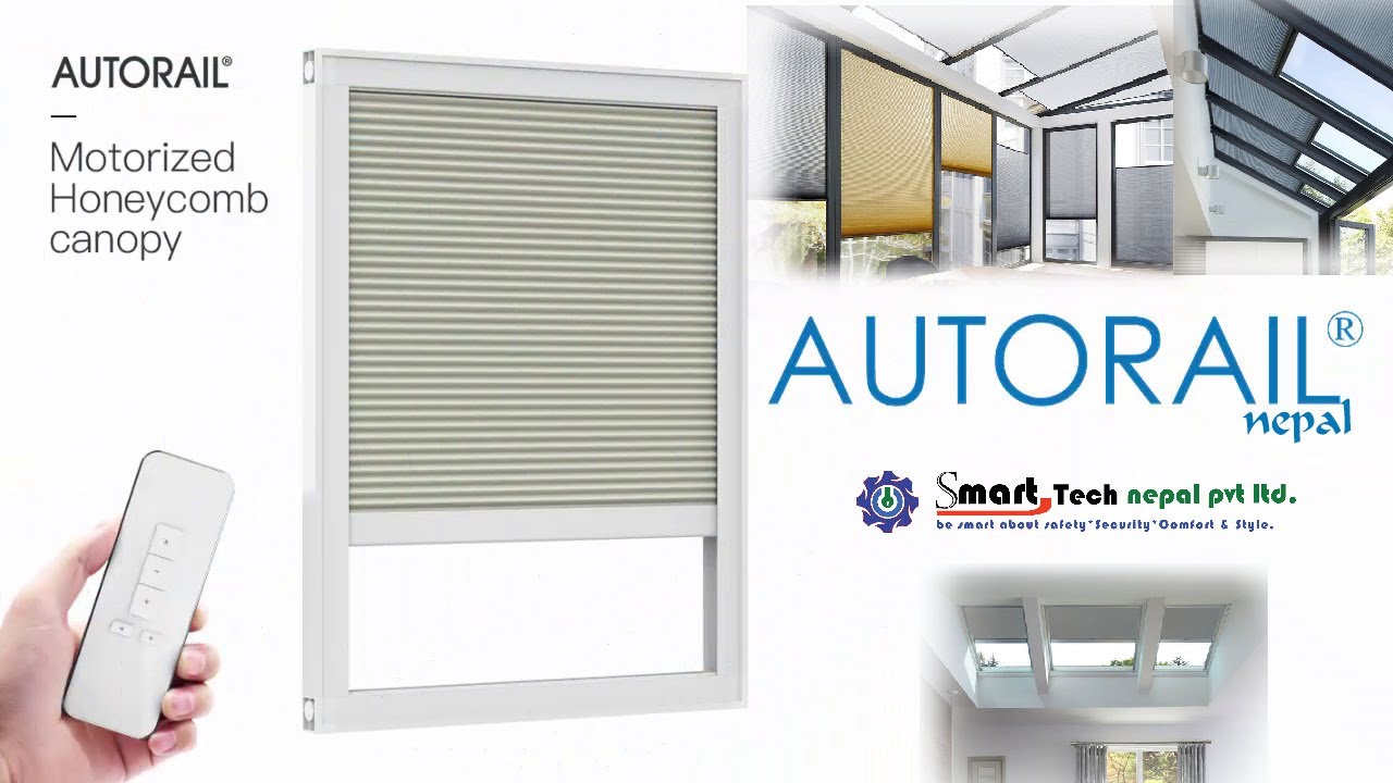 Motorized Honeycomb Skylight Blind