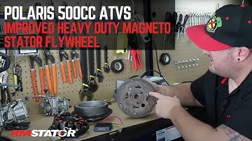 Polaris 500cc ATVs Improved Heavy Duty Magneto Stator Flywheel OEM # 3085558 3086819 3086983 RM11512