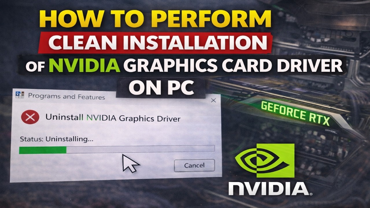 How To Perform Clean Installation Of NVIDIA Graphics Card Driver On PC ...