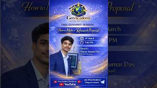 Webinar – :: How to Write a Research Proposal || Research