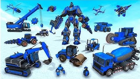 mech robot transforming game,construction mode.fix the road (android iOS gameplay)