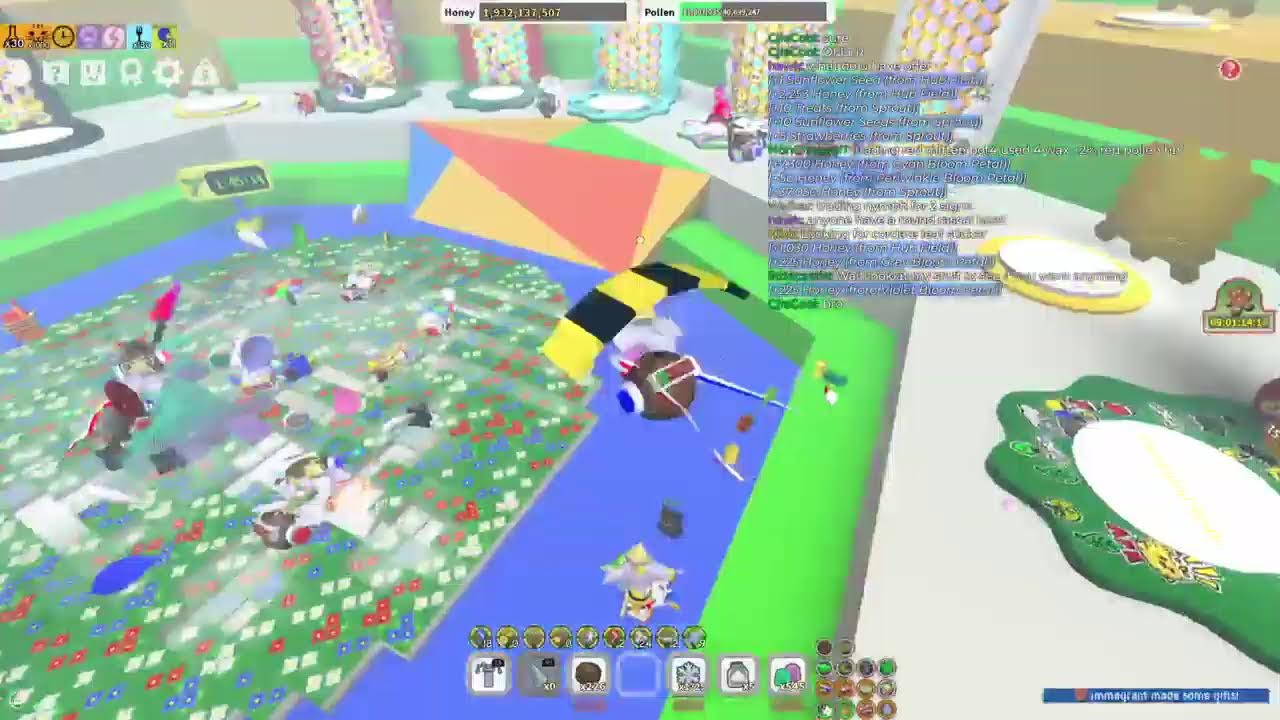 Playing bee swarm simulator and trying to improve hive