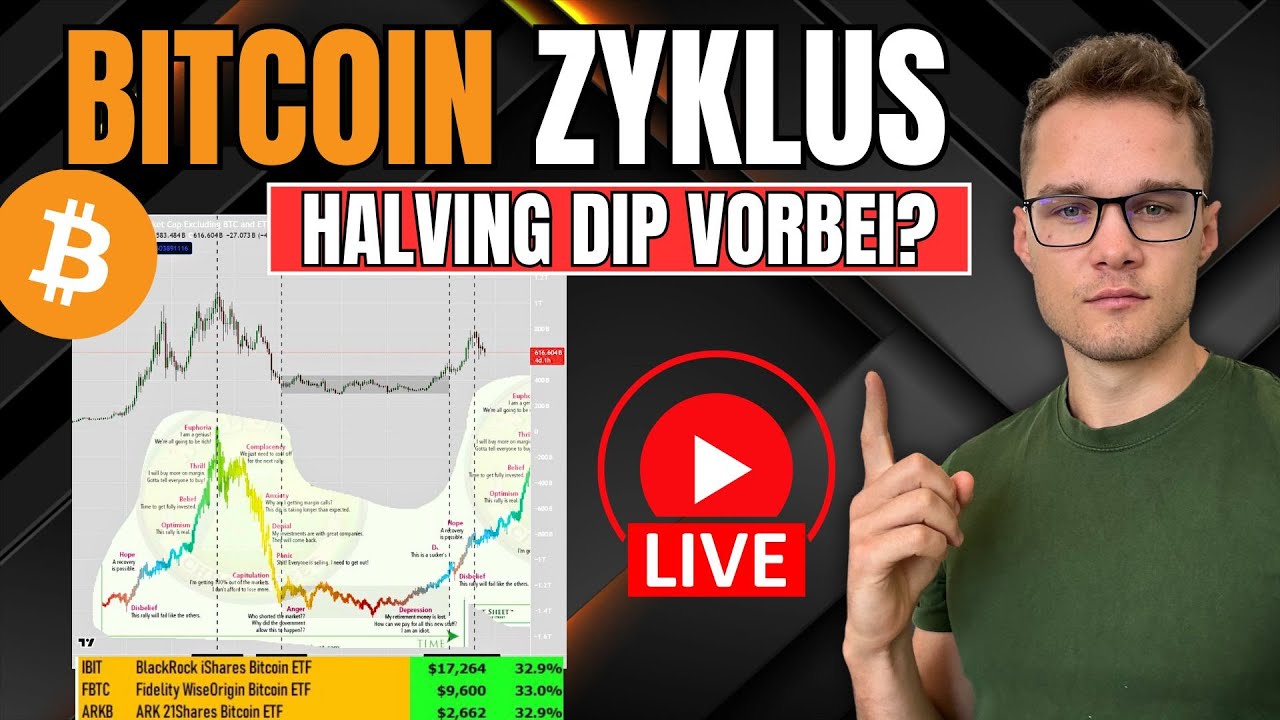 🛑BITCOIN ZYKLUS Vorschau? Halving Dip Vorbei? 180.000$ als TOP möglich?