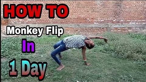 leran How to Monkey flip ( Monkey  Jump ) ln 1 Day Tutorial ln हिंदी Sunny Arya 2018