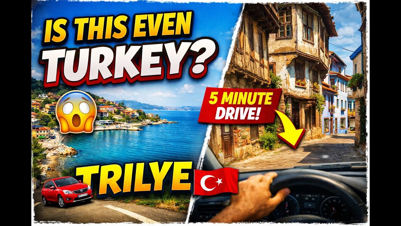 Hidden Gem Near Bursa! | Trilye Scenic Car Drive Tour 4K