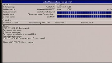 VMTCE / VIDEO MEMORY TEST TOOL