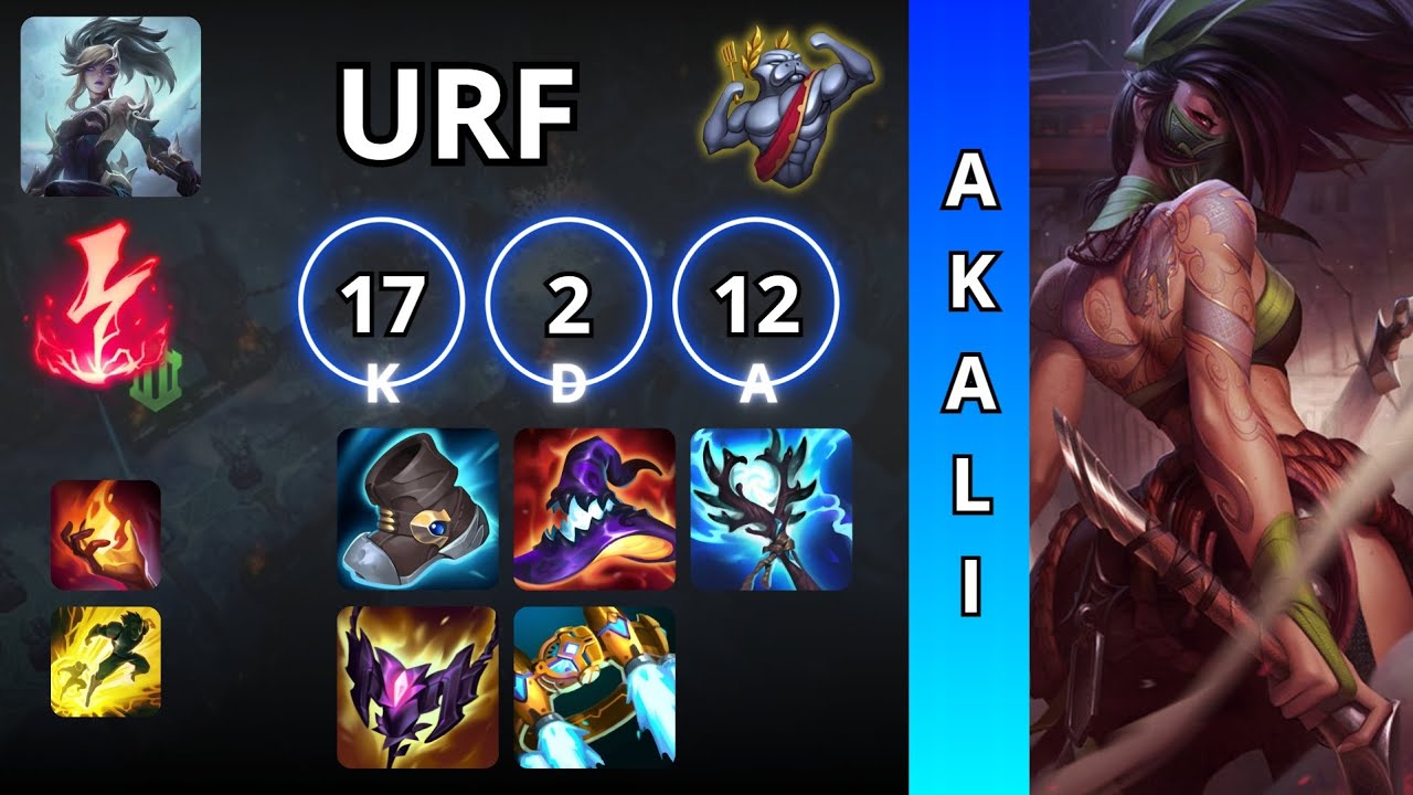 🌙 Akali URF Gameplay – Shadow Dance Mayhem | League of Legends