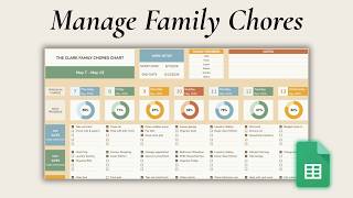 How to Organize Family Chores in Google Sheets