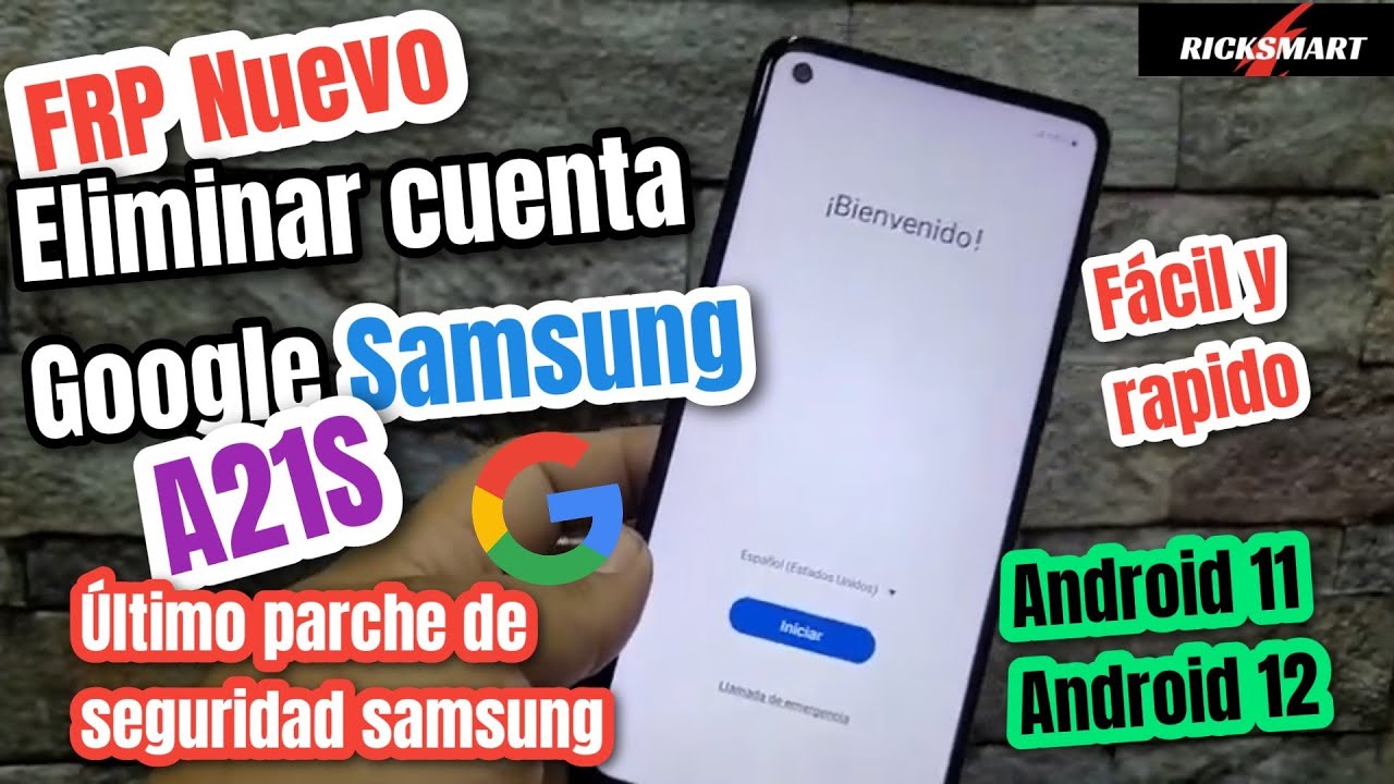 FRP Eliminar cuenta Google Samsung A21S Android 11 y 12 Método nuevo ...