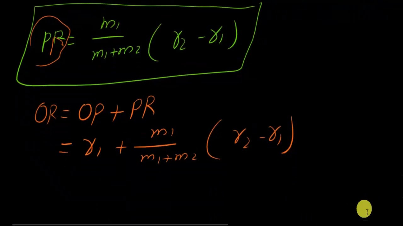 the coordinate of line segment divided into ratio m1 and m2 with example chapter 6 Q5