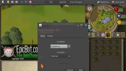 Runescape - Running Free Autochopper (Epicbot)