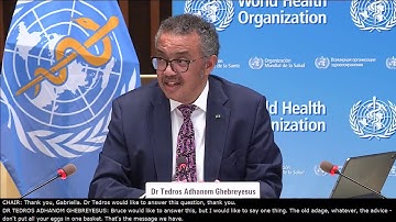 Media briefing on COVID-19