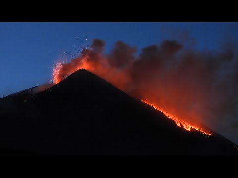 Etna's Southeast Crater erupts, 18 April 2025