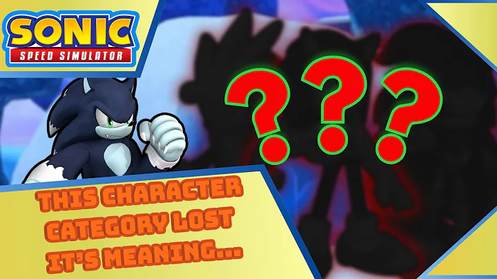 How This Character Category Lost Its Meaning | Sonic Speed Simulator