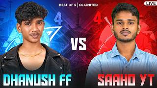 DFG SQUAD VS SAAHO YT SQUAD 😎😡😱 LIMITED MATCH 🧐🧐BEST OF 5 #freefirelivetelugu #dfg #freefire screenshot 4