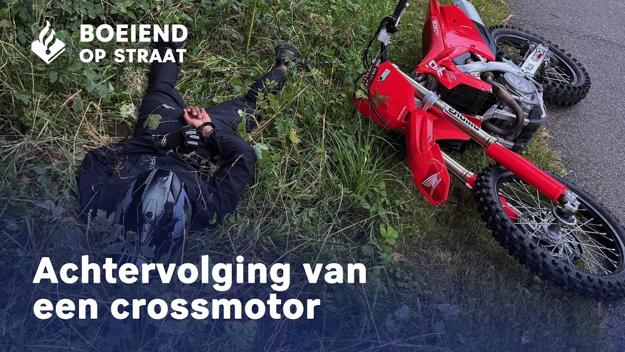 Achtervolging crossmotor | Zulu beelden | 140 km/u | Boeiend op Straat