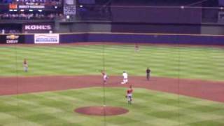 Ryan Braun doubles to left