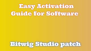 Bitwig Studio: Download and Installation Instructions
