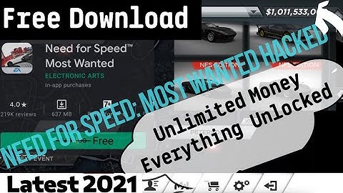 Need For Speed: Most Wanted Hack Download For Free On Android |[Everything Unlocked/Unlimited Money]