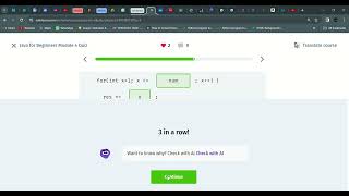 23 Java for Beginners Module 4 Quiz + Certificate | | Introduction to Java | Sololearn