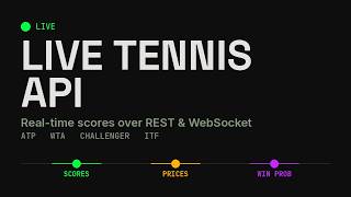 Live Tennis API — Real-Time Tennis Scores over REST & WebSocket